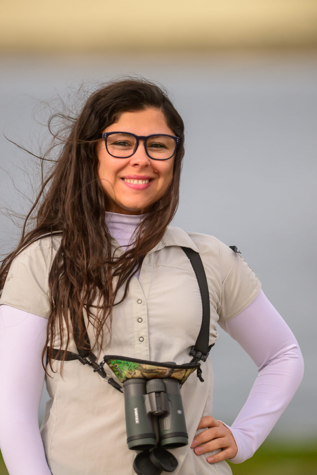 Guía Agustina Ayala en la Patagonia