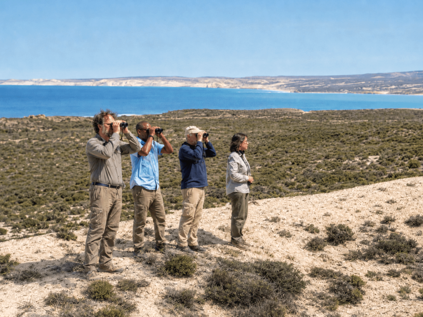 Birding the Patagonian steppe near Puerto Madryn